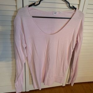 GAP Light Pink Scoop Neck Sweater